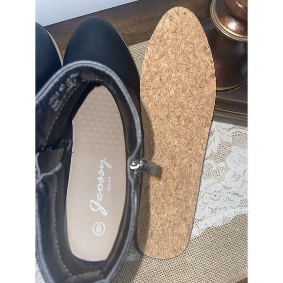 Jeossy In Milan Black Boots Size 8 (Ankle Boots) Style 905-black - Picture 4 of 12